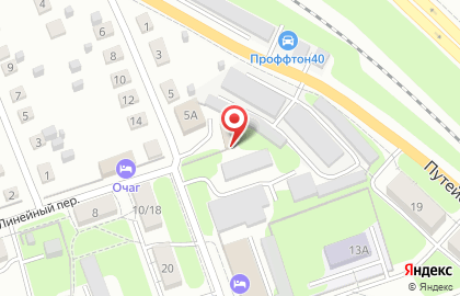 Автомастерская на Линейной улице на карте