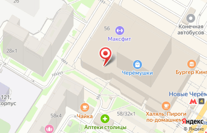Профессиональный магазин для парикмахеров Solinger на метро Новые Черёмушки на карте