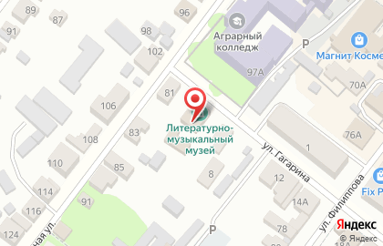 Мичуринский литературно-музыкальный музей на карте