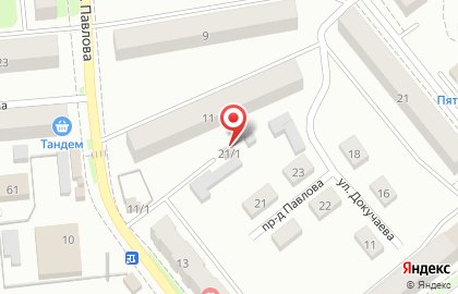 Шиномонтажная мастерская на улице Павлова на карте