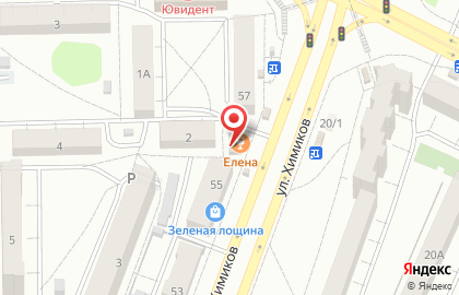 Кафе Елена в Советском районе на карте