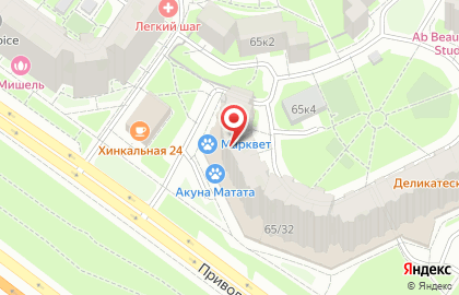 Пивной домик на Привольной улице на карте