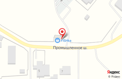 Рыбный магазин Золотая FISHka на Промышленном шоссе на карте