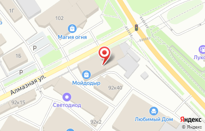 ОАО Севзапмонтажавтоматика на Алмазной улице на карте