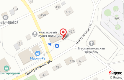 Врачебная амбулатория на Центральной улице на карте