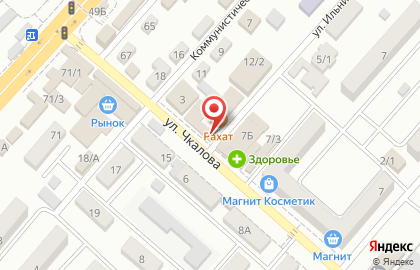 Зоомагазин Зоорай на улице Чкалова на карте