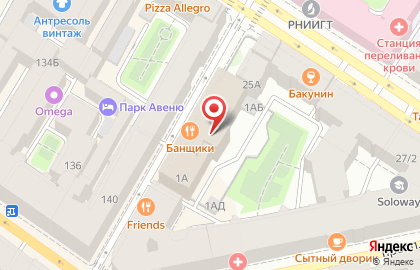 Ресторан русской кухни Банщики на карте