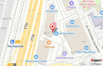 Автоломбард Bright Finance на улице Антонова-Овсеенко на карте
