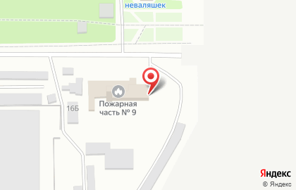 Пожарно-спасательная часть №9 на проспекте Труда на карте