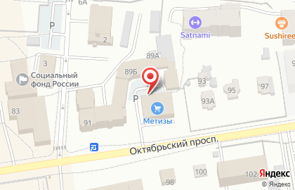 Охрана на улице Октябрьский на карте