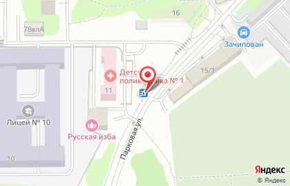 Продуктовый магазин Мари на Парковой улице на карте
