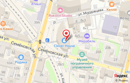 Кафе быстрого питания Смак на Семёновской улице на карте