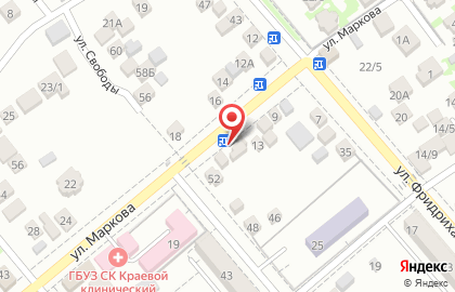 Автомастерская на улице Маркова на карте