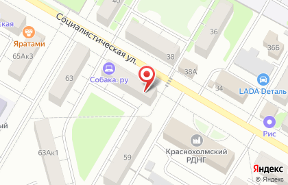 Торгово-монтажная компания Окна мира на Социалистической улице на карте