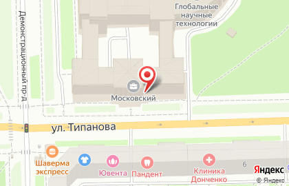 КонтМодуль на улице Типанова на карте