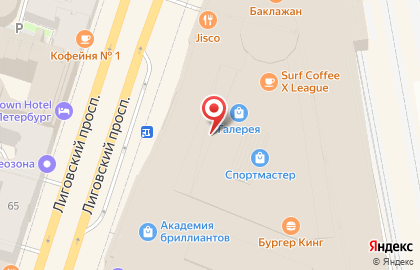 Магазин детской обуви Котофей в ТЦ Галерея на карте