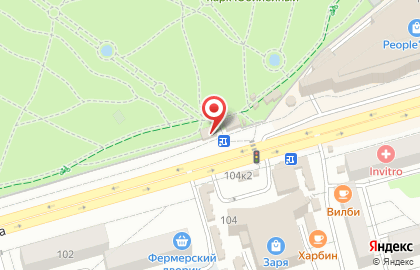 Салон цветов Крона в Октябрьском районе на карте