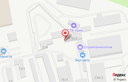 Строительная компания Стройтехнология на Свердловском тракте на карте