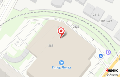 Гипермаркет Лента на метро Московские Ворота на карте