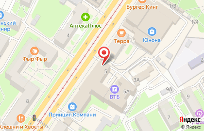 Сити-форматы от Север на проспекте Гагарина на карте