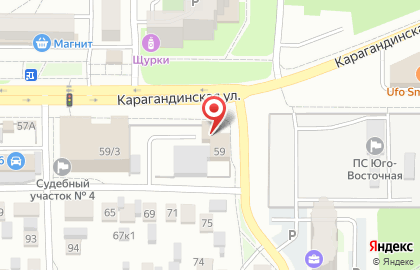 Терминал Газпромбанк на Карагандинской улице на карте