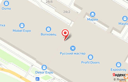 Фирменный магазин межкомнатных дверей Sofia в Котловке на карте