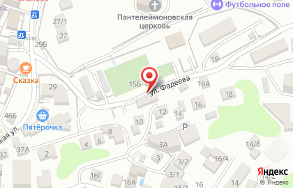 Микрорайон Мамайка Пункт полиции г. Сочи на карте