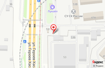Шиномонтажная мастерская на улице Героев Хасана на карте