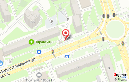 Магазин Свежий хлеб на Индустриальной улице на карте