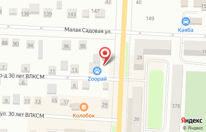 Магазин зоотоваров Zooрай на карте