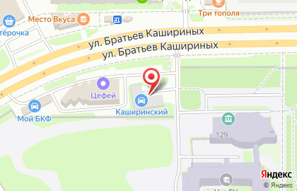 Автомоечный комплекс Каширинский в Челябинске на карте