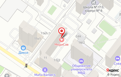 Клиника МедиСав на карте