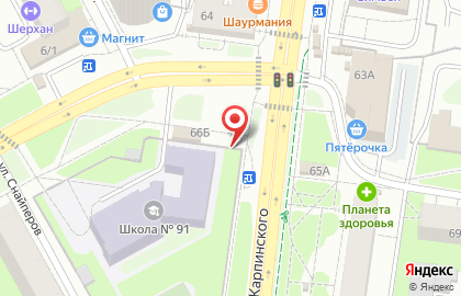 Фруктовый сад на улице Карпинского на карте