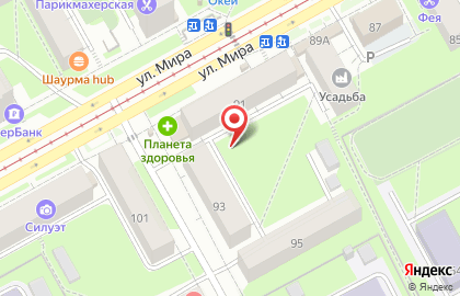 Ветеран на улице Мира на карте