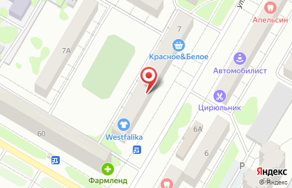 Магазин Цветы Миланы на улице Победы на карте