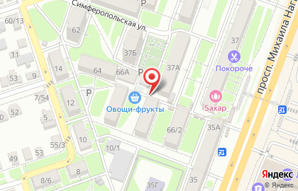 Киоск по продаже фруктов и овощей в Ростове-на-Дону на карте