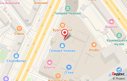 Магазин мороженого 33 пингвина на Кольцовской улице на карте