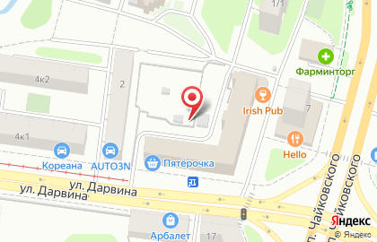 МаXимус на проспекте Чайковского на карте