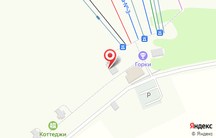 Парк отдыха Горки на карте
