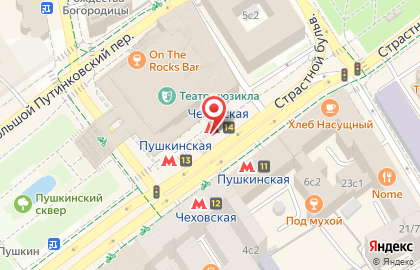 ОАО Банкомат, АКБ Банк Москвы на Страстном бульваре на карте