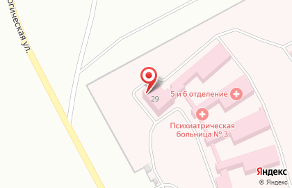 Областная психиатрическая больница №3 на Геологической улице на карте