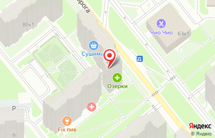 Цветочный салон Цветомания на Муринской дороге на карте