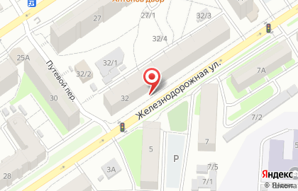 Библиотека Дом семьи на Железнодорожной улице на карте