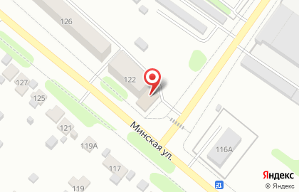 Магазин хозтоваров на Минской улице на карте