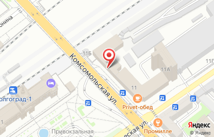 Волгоградское линейное управление МВД России на транспорте в Волгограде на карте