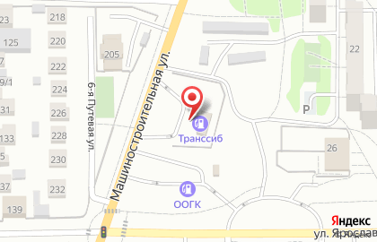 Заправочная станция Транссиб на Машиностроительной улице на карте