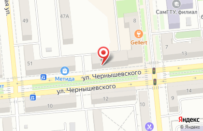 Магазин косметики и товаров для дома Семь+Я на улице Миронова в Новокуйбышевске на карте