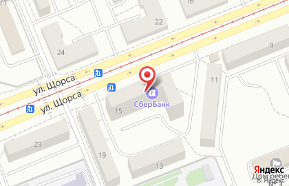 Терминал СберБанк на улице Щорса на карте