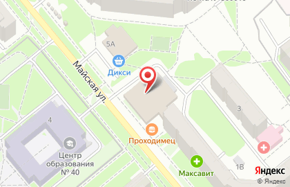 Банкомат Банк Москвы на Майской улице на карте