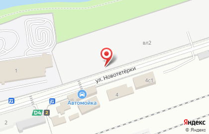 Автостоянка Мгса на улице Новотетёрок на карте